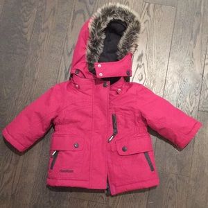 Baby girl snow suit 12m pink